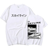 Men's Cotton T-Shirt Drift Japan Anime AE86 Inifirst D Summer Casual T-Shirt Unisex R34 Skyline GTR JDM Oversized Print T Shirts 2