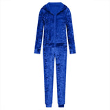Velvet Zip Up Hoodie & Pants Set 6