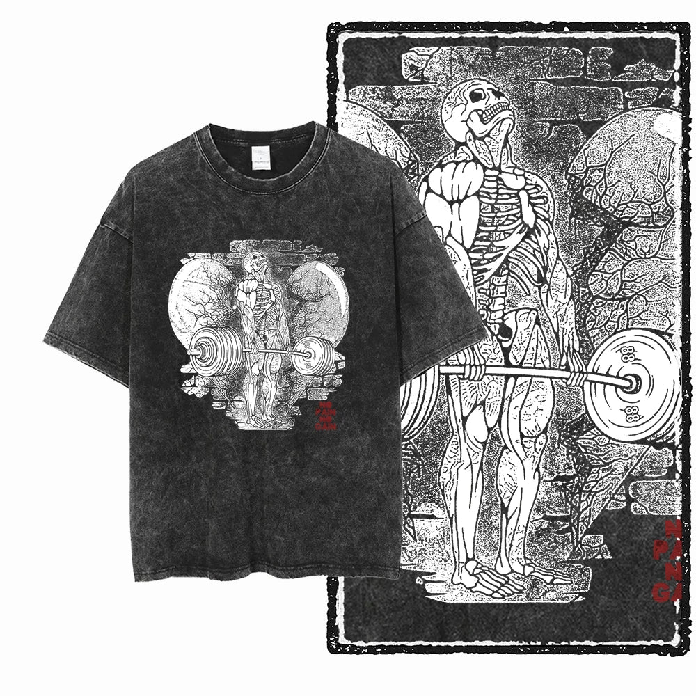 Acid-Washed Graphic Performance Tee