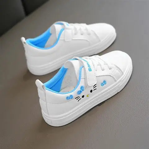 Kids White Sneakers 2025 Fall Slip Resistant Durable Spring Autumn Shoes for Girls 4-16 Years Old Fashion Casual Sports Shoes 3