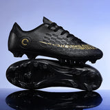 Large Size FG/TF High Quality Mens Soccer Shoes Non-Slip Turf Soccer Cleats for Kids Training Football Boots Chuteira Campo 48 6