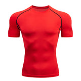 Men's T Shirt Outdoor Training Fitness Gym Jogging Running Sweatshirt Bat/-Man Compression Shirts Tight Elastic Breathable 5