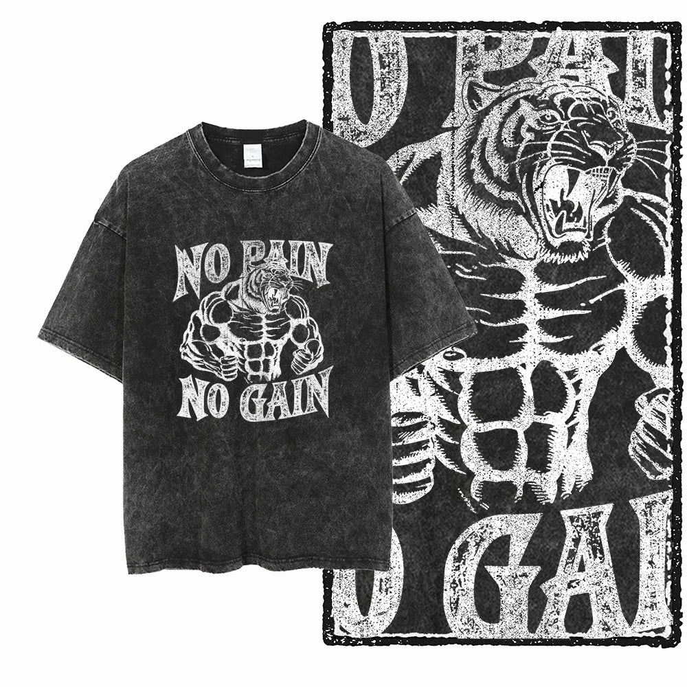 Acid-Washed Graphic Performance Tee