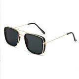 Fashion Retro Small Square Sunglasses - Korean Style Metal Frame UV Protection 2