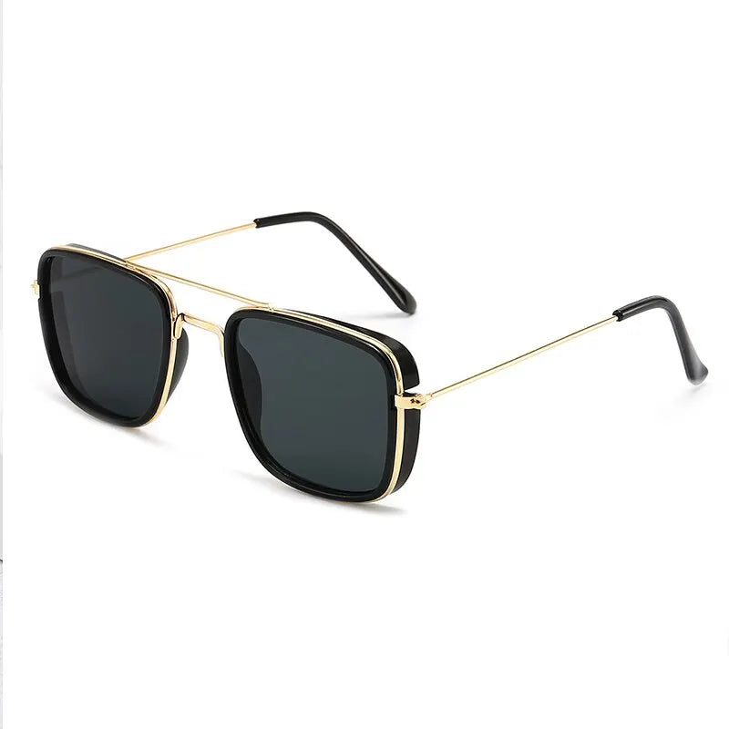 Fashion Retro Small Square Sunglasses - Korean Style Metal Frame UV Protection 2