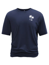 Creative Geometric Graphic Print Short Sleeve T-shirt for Men, Summer Outdoor Casual Crew Neck Top Shirt