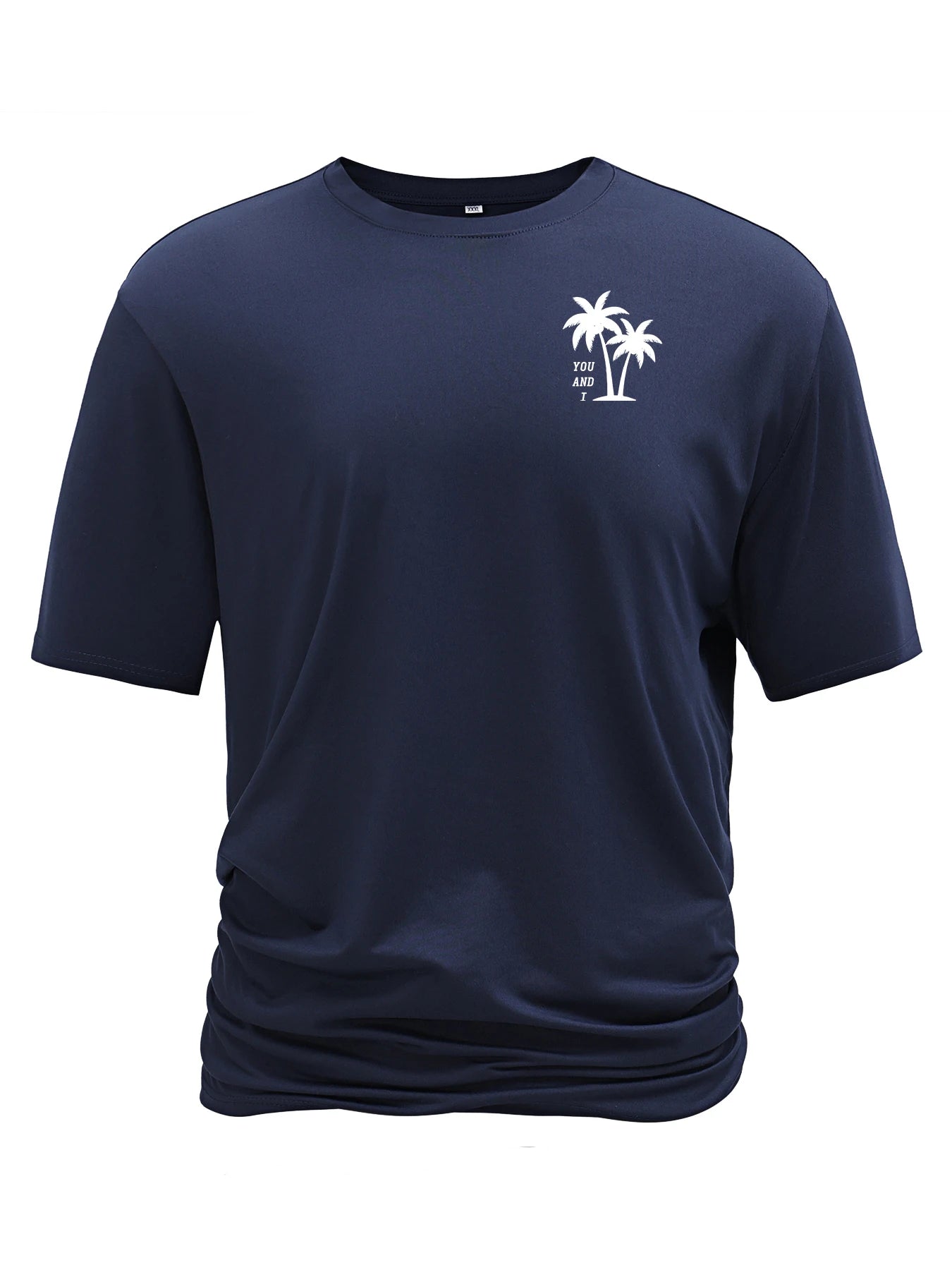 Creative Geometric Graphic Print Short Sleeve T-shirt for Men, Summer Outdoor Casual Crew Neck Top Shirt