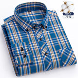 Autumn-Thick-Flannel-Shirt-Plaid-Shirts-Standard-Fit-For-Men-Long-Sleeve-Pure-Cotton-Fashion-Single