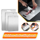 316 Stainless Steel Panel and Chopping Board Kitchen Household Thickened Double Sided Cutting Board Block Kneading Dough Boards 4