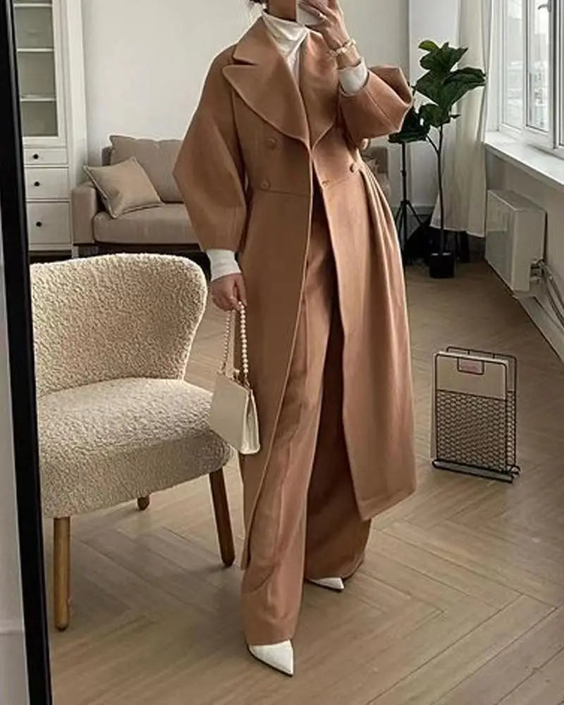 Women’s Retro Palace Lantern-Sleeve Coat