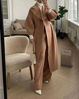 Women’s Retro Palace Lantern-Sleeve Coat