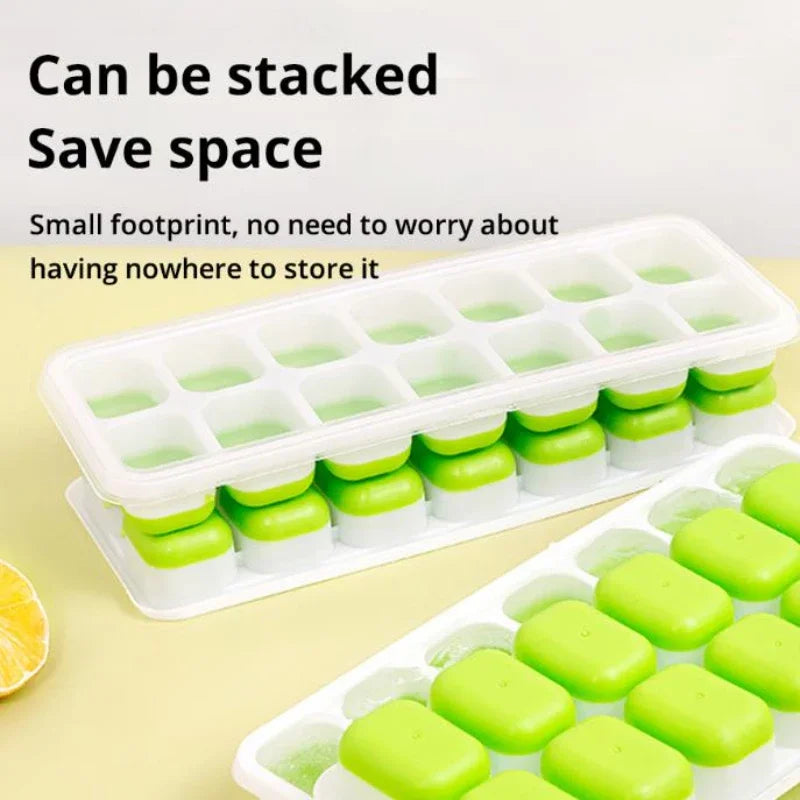 14 Grid Ice Cube Tray Silicone Mold Square Ice Cube Tray Mold Ice Cube Maker Non-toxic Durable Bar Pub Wine Ice Blocks Maker 4