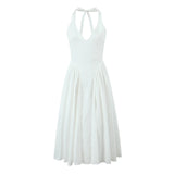 Elegant Halter Midi Dress