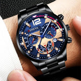 Men Business Watches Fashion Steel Band Male's Quartz Watch Relogio Masculino Reloj Hombre
