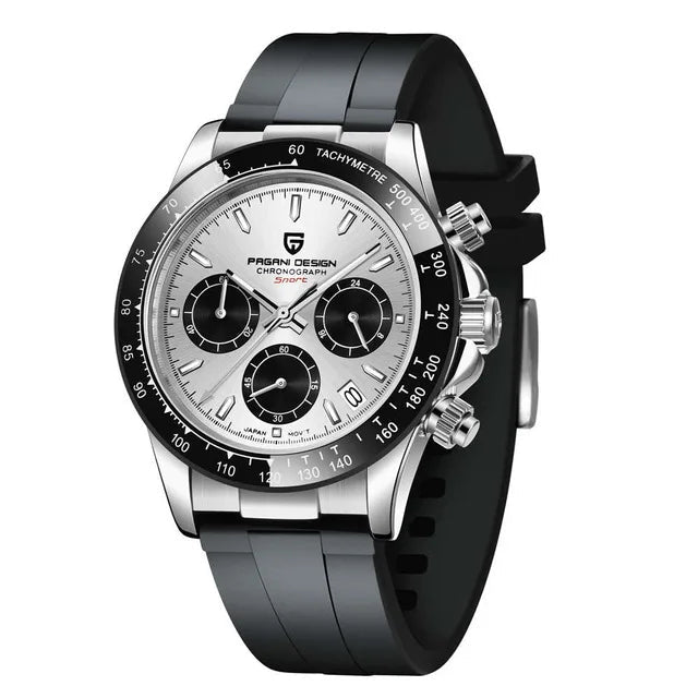 Pagani Design V2 Men’s 40mm Quartz Chronograph - Sapphire & Steel