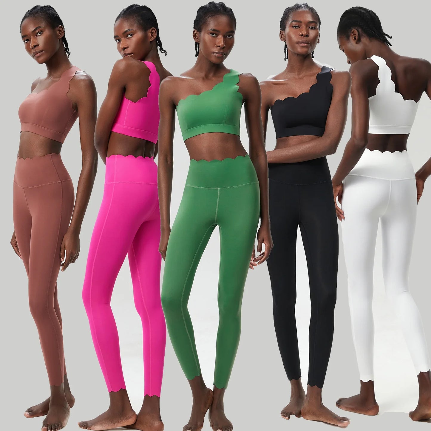 Women Two Pieces Fitness Yoga Set Buttery Soft Running Gym Suit Breathable Quick Dry Sportswear Female Strwetchy Workout Clothes 4