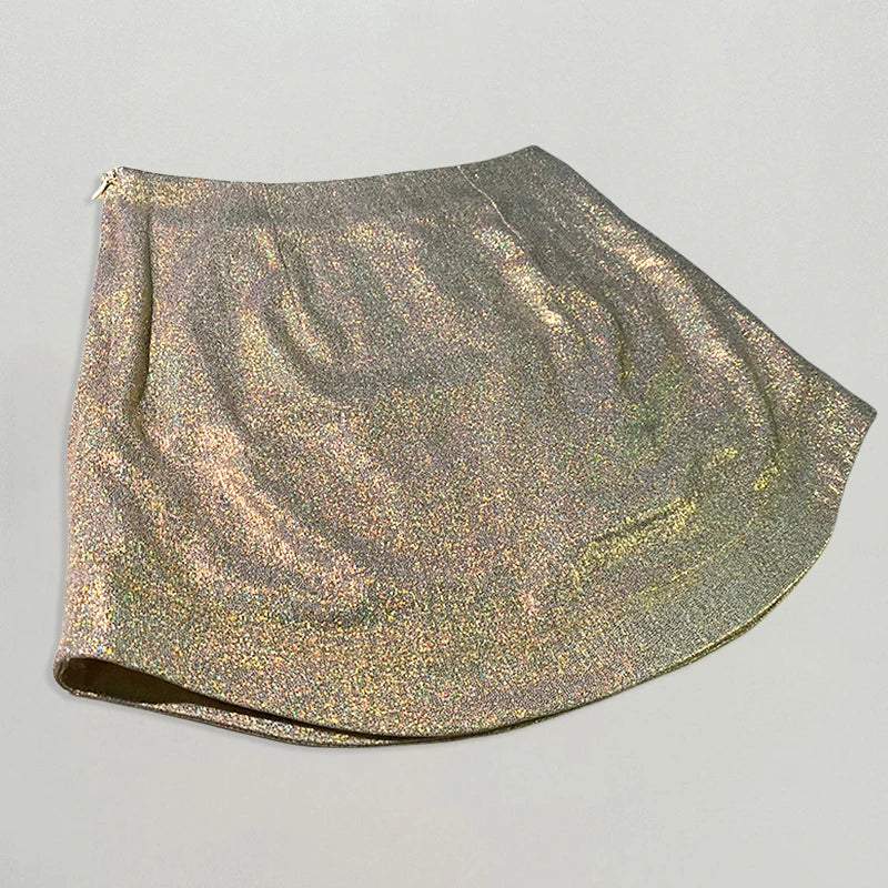 Slim-Chic-Elegant-Women-Mini-Skirts-Green-Satin-High-Street-Solid-Side-Zipper-Sexy-Bodycon-Skirt