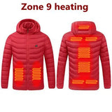 Smart USB Heated Winter Parka | 9-Zone Thermal Jacket