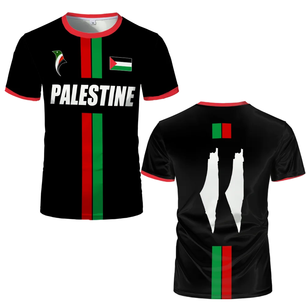 2025 New Palestine Football T-shirts Summer  Men's And Women Palestinian Jersey Gaza Kid's Tees Gifts Wholesale Unisex T Shirt 3