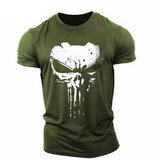 Men’s Patriotic Skull 3D Print T-Shirt