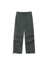 Women Fashion Parachute Cargo Pants Vintage Jogging Trousers High Elastic Waist Female Chic Lady Boot Cut 4