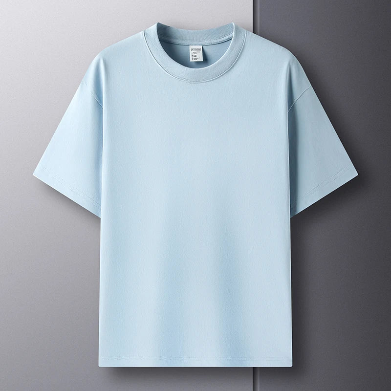 100% pure cotton summer high-end brand Men T-shirt 6