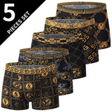 5 /10 Pack Men's Black Gold Printed Boxer Underwear Comfortable And Versatile Plus Size Sexy Young Men's Leisure Sports Beach sh 2