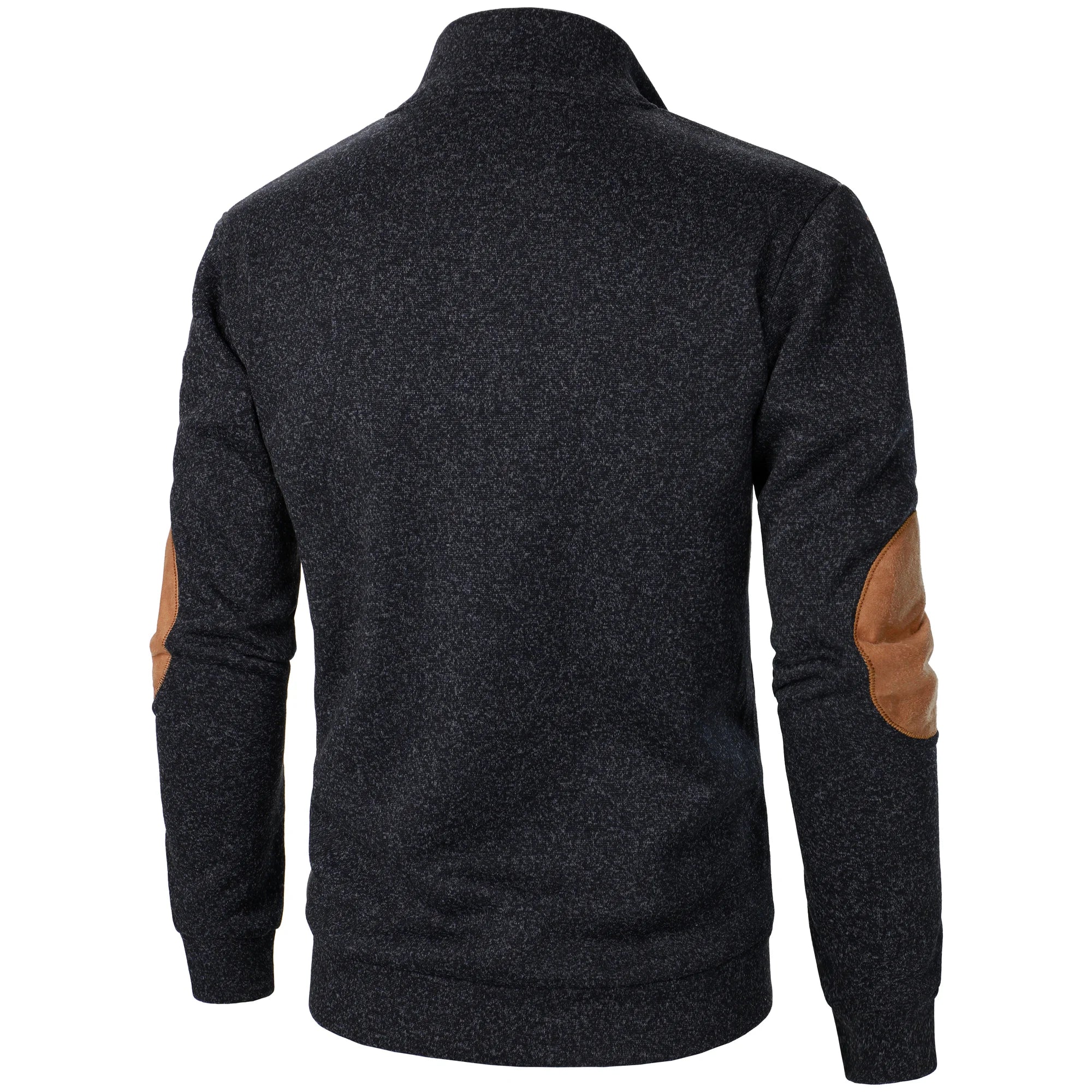 Autumn and winter men's stand collar long sleeve casual knitted sweater top 3