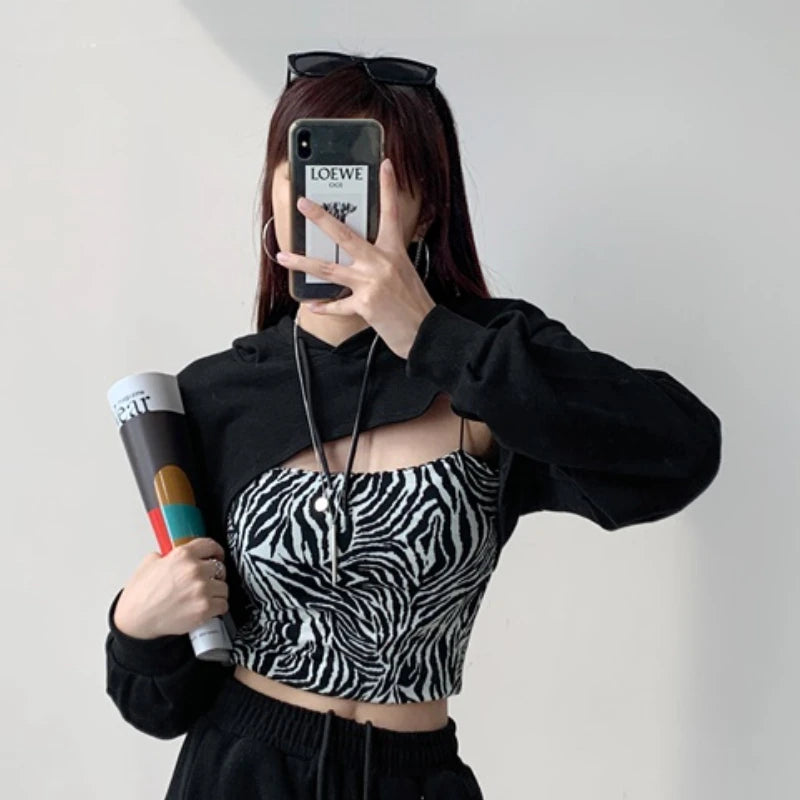 Hoodies Womens Spring Hot Sexy Ladies Loose Leisure Fit European Style Trendy Solid New Chic All-match Simple Soft Daily Design 3