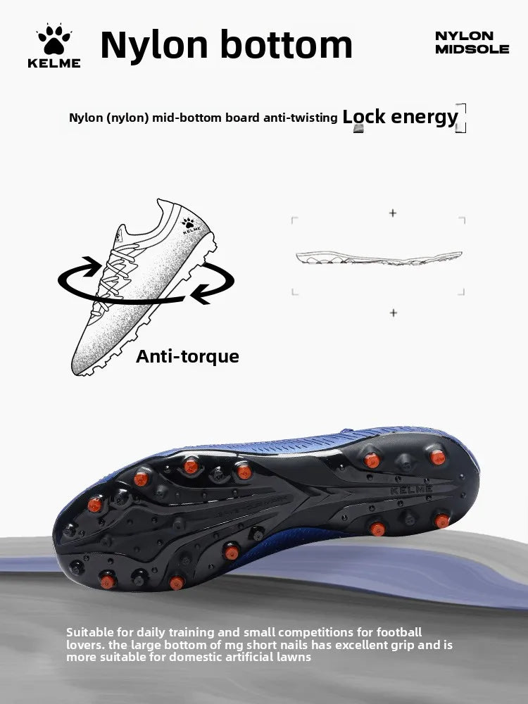 Kelme Adult Professional Soccer Shoes Tf Nail Breaking Youth Training Football Boots Mg Anti Slip Match Football Shoes 5