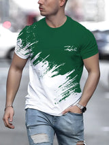 Men T Shirt Short Sleeve Crew Neck Casual Outdoor Pullover T Shirt For Men Streetwear Sportshirt Top Tees Oversized Clothing 6