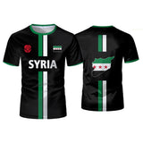 Men's Syria Football Jersey - National Team T-Shirt, Syrian Flag, Oversized Fit 3