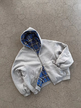 Mauroicardi Spring Oversized Reversible Hoodies Men Luxury Designer Clothing Hoodie with Plaid Lining Sweatshirt Streetwear 2025 5