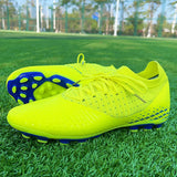 Men Football Cleats Fashion Youth Soccer Shoes Knit Football Training Trainers Breathable Society Campo Non Slip Sports Footwear 2