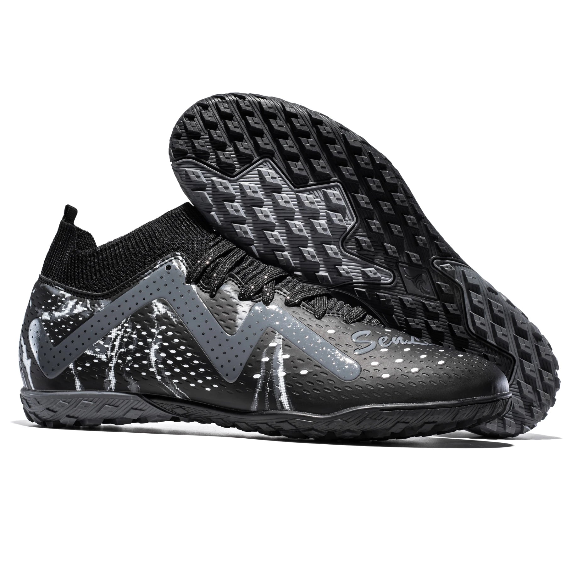 Men's Soccer Cleats Football Cleats for Mens Big Boys Mid-Top Spikes/TF Shoes for Youth Professional Training Turf Sneaker