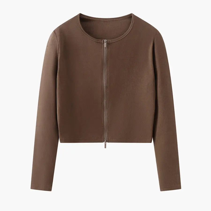 AS-woman-clothes-zipper-cardigan-Maxi-Length-long-dress-nature-fiber-brand-ribbing-fabric-clothing-Ship