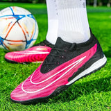 Men Football Boots Outdoor Training Sport Soccer Shoes Breathable Adult Kids TF/FG Cleats Grass Drop Shipping Match Sneakers 2
