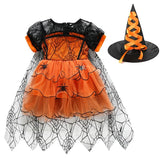 Toddler Girls' Enchanting Princess Spider Mesh Dress