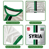 Men's Syria Football Jersey - National Team T-Shirt, Syrian Flag, Oversized Fit 6