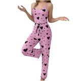 Women’s Plus Size "Love" Print Pajama Set