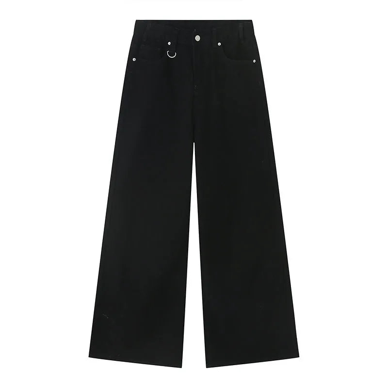IEFB-Summer-Men-s-Denim-Pants-Old-Blue-Washed-Male-Jeans-Straight-Casual-Menwear-Loose-Wide