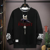 Cool Bear Print Men's Sweatshirt | Khaki O-Neck Long Sleeve T-Shirt | Autumn Fashion | Harajuku Design