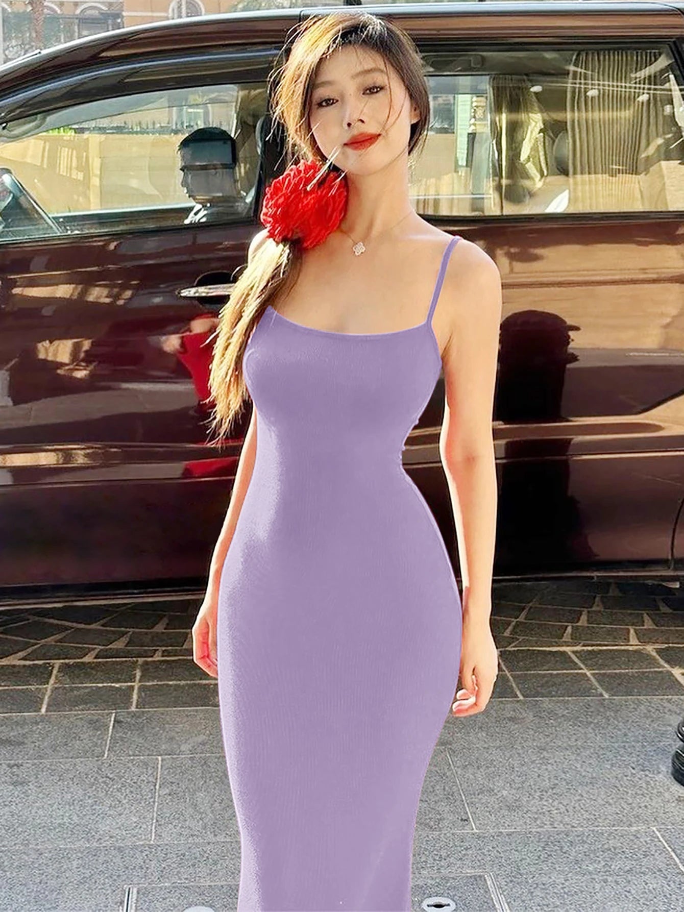 Elegant Slip Backless Slim Maxi Dress