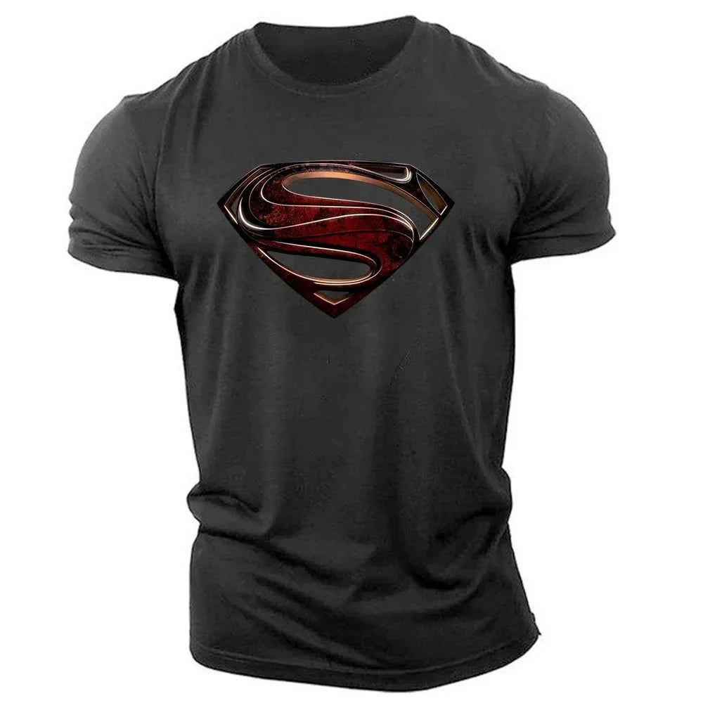 Men's Superman Print Quick-Dry T-Shirt