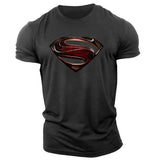Men's Superman Print Quick-Dry T-Shirt