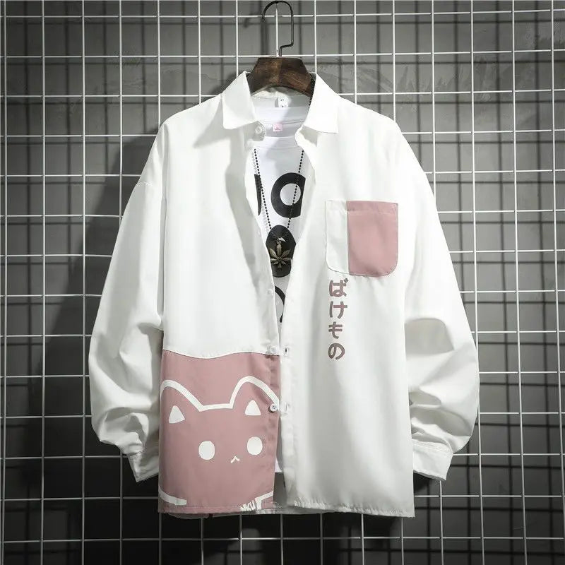 Women’s Japanese Style Cute Cat Print Blouse