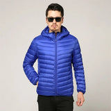 Men's All-Season Ultra Lightweight Packable Down Jacket Water and Wind-Resistant Breathable Coat Big Size Men Hoodies Jackets 4