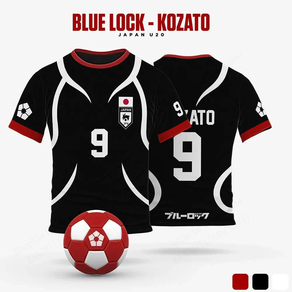 Mens Anime Jersey Blue Lock Sae Itoshi Role Playing 3d Print T-shirt Men Women Fashion Oversized Short Sleeve T shirt Breathable 6
