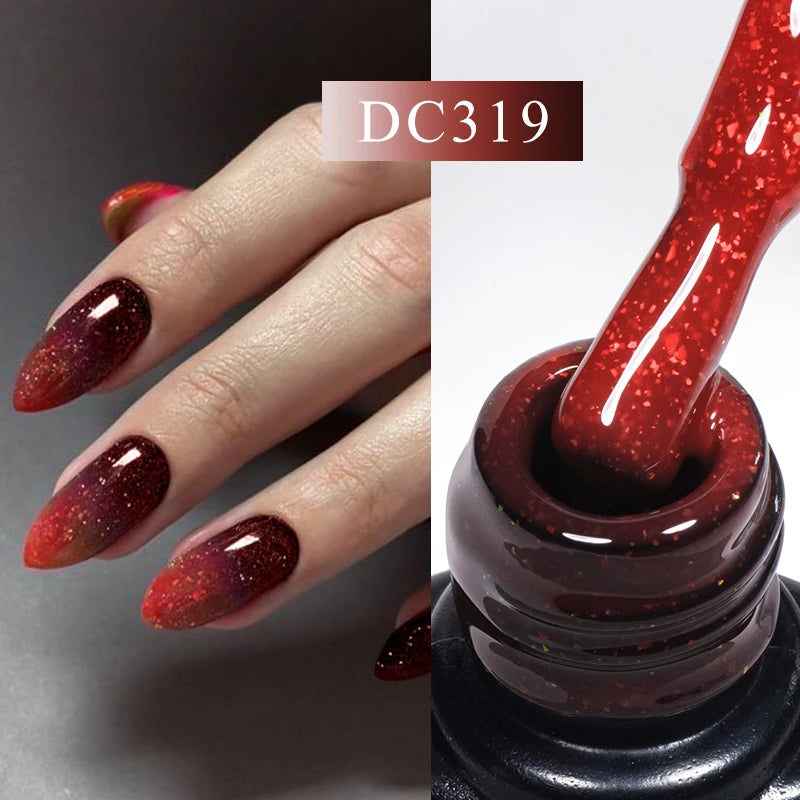 Mtssii Thermal Aurora Rubber Base Gel – Shimmering Temperature Color Change