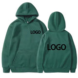 DIY Custom Your Brand LOGO  Men Women Casual Hoodie  Top Solid Color Pullover Street Personality Sweatshirt Custom Gifts 6